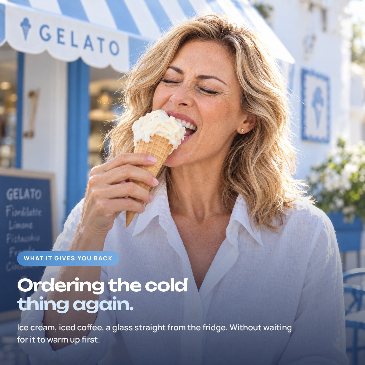 Ordering the cold thing again