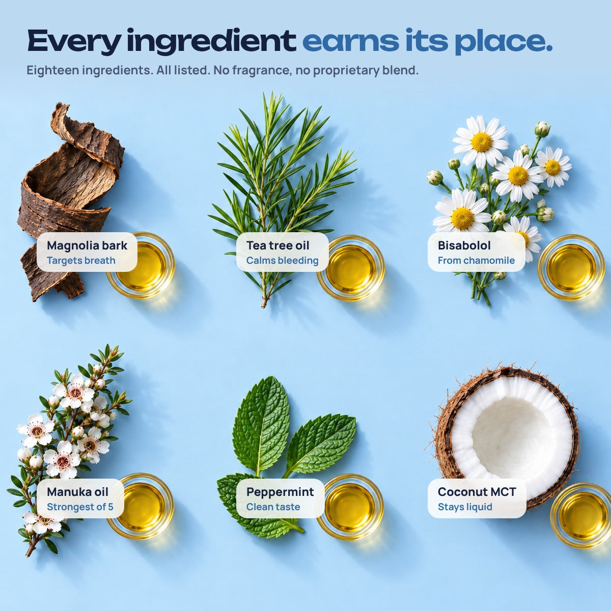 Every ingredient earns its place: the botanicals in Holyswish Pulling Oil